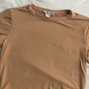 brown/tan fashion nova crop top